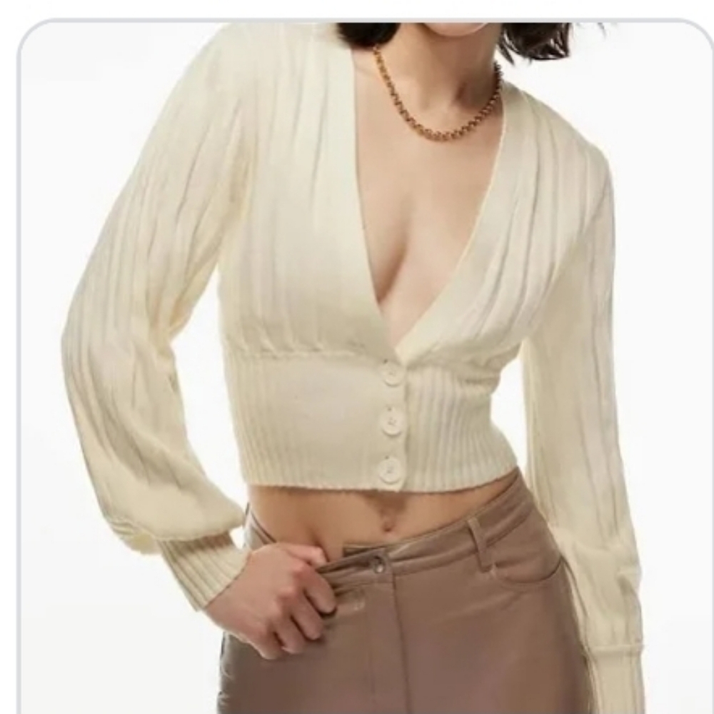 Aritzia Wilfred Cropped Cardigan